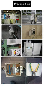 Fielect 6.69" x 5.12" x 2.17" Dustproof Electronic Junction Box Plastic - Image 7