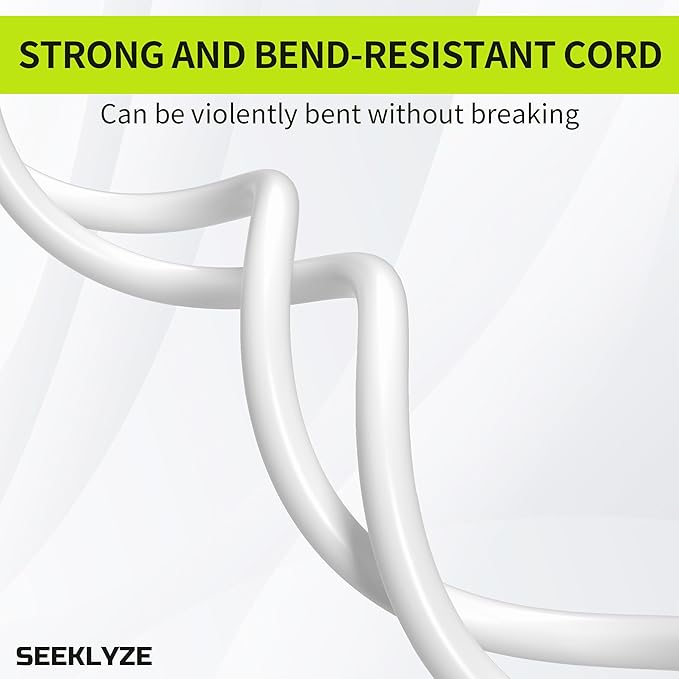 16/3 White Extension Cord 20 FT, Indoor Extension Cord - Image 5