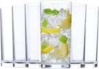 US Acrylic Classic Clear Plastic Reusable Drinking Glasses 16oz Water Cups | by USAcrylic