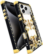 for iPhone 17 Pro Max Case Luxury Golden Decoration - Image 3