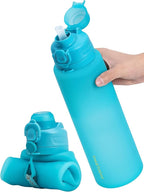 TakeToday Collapsible Water Bottles 32oz, Foldable Travel Bottle, TSA-Approved by TAKETODAY