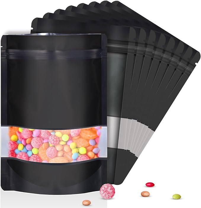 5.9"x8.6" 120pcs Mylar Bags for Food Storage, Smell Proof Bag by ODDIER