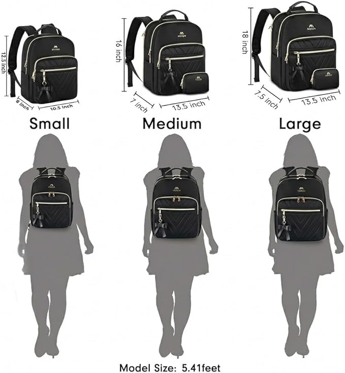 MATEIN Backpack Purse for Women, 15.6 inch Cute Stylish Waterproof Backpack - Image 3