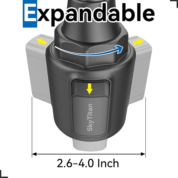 SkyTitanfor Garmin GPS Car Mount Cup Holder Replacement 17mm Ball Mount - Image 5