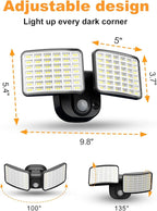 Rechargeable Battery Powered Motion Sensor Light, 2500LM & 4000LM Dual Modes - Image 7