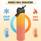 Fijinhom 24oz Insulated Stainless Steel Water Bottle, Wide Mouth Double Wall - Image 5