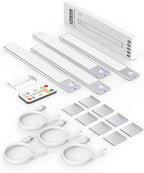 12" Ultra-Thin Under Cabinet Lighting Wireless, Aluminum Alloy Under Counter - Image 8