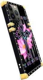 Compatible with iPhone 14 Pro Case, Praying Cross Hands Luxury Golden Decoration - Image 4