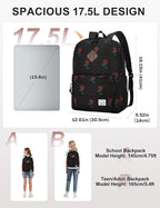 VASCHY Backpack for School, Lightweight Water Resistant Bookbag Casual Daypack - Image 2