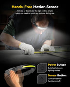 Headlamp Rechargeable 3 Pack, 230° Wide Beam Running Head Lamp Hands Free - Image 4
