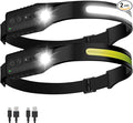 Headlamp Rechargeable, LED Head Lamp Flashlight, 230° Wide Beam Headband Light by Unknown