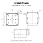 LeMotech Junction Box IP67 Waterproof Dustproof ABS Plastic Project Box - Image 6