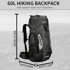King'sGuard 60L Hiking Backpack - Image 5