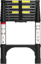 BOCOM 8.5 FT Aluminum Telescoping Ladder, Lightweight Multi-Purpose Collapsible by BOCOM