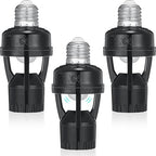 Hortsun 3 Pcs Motion Sensor Light Socket Smart Screw in Light Bulb Outlet by Hortsun