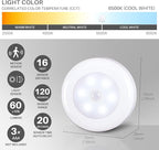 STAR-SPANGLED 6 Pack 2.8” Motion Sensor Lights Indoor AAA Battery Operated - Image 4