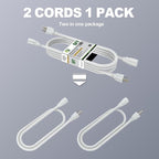 EP 2 Pack 6 Ft Outdoor Extension Cord - Image 3