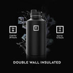 IRON °FLASK Camping & Hiking Hydration Flask - 64 oz Sky - Image 4