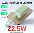 iWALK Mini Portable Charger 10, 22.5W USB-C Fast Charging Power Bank - Image 4