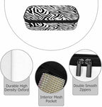 Black White Stripes Pencil Case Organizer Zebra Animal Skin Artwork Texture - Image 3