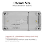 LeMotech Junction Box IP67 Waterproof Dustproof ABS Plastic Project Box - Image 3