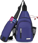 JENAGREEN Waterproof Sling Backpack Crossbody Sling Bag, Cross Bag Adjustable by JENAGREEN