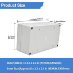 Plastic Junction Box, Nineleaf IP67 Plastic Electrical Project Case, Waterproof - Image 4