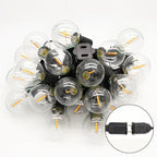 100FT Outdoor Patio Black String Lights - Image 6