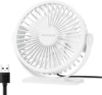 TriPole Desk Fan USB Powered Mini Portable Fan, 3 Speeds Adjustable Strong by TriPole