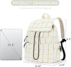CLUCI Puffy Quilted Backpack Purse - Image 4