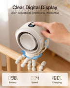 SWEETFULL Portable Stroller Fan, Pinch-Proof Baby Fan, 10H Battery, 5-Speed - Image 5