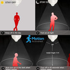 MikeWin Motion Sensor Light Bulbs Outdoor 4 Packs 13W Security LED Bulb - Image 3