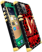 Compatible with iPhone 14 Pro Case, Elegant High Heels Luxury Golden Decoration - Image 3