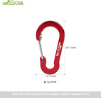 Booms Fishing CC1 Multi-Use Carabiner Clip, 6 Pack Small Caribeener Clips - Image 5