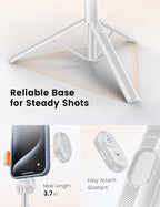 ANXRE 71" Phone Tripod, NT79 Extendable Selfie Stick - Image 3