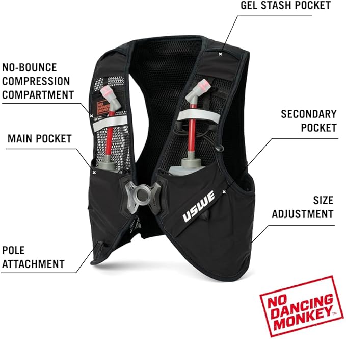 USWE Pace - Running Vest Hydration Pack - Image 3