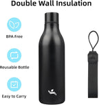 Insulated Water Bottle with Strap, 25 oz Double Wall Stainless Steel Vacuum - Image 3