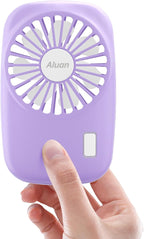 Aluan Handheld Mini Fan Powerful Small Personal Portable Speed Adjustable USB by Aluan