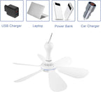 Portable Ceiling Fan USB Powered Canopy Fan - Image 5