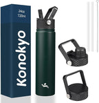 Konokyo Insulated Water Bottle 24oz Stainless Steel Sport Bottles by Konokyo