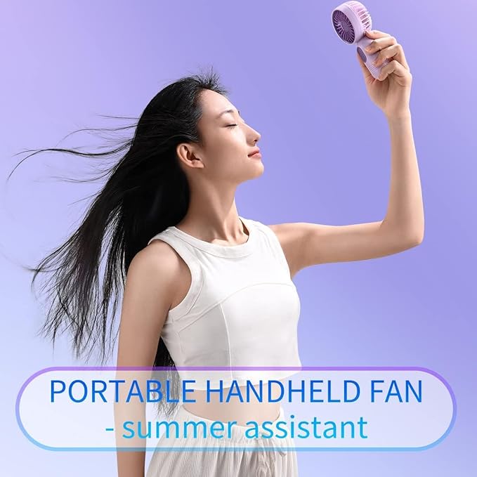 VanSmaGo 6 Pack Mini Handheld Fans, USB Rechargeable Personal Fan Set - Image 5