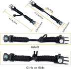 Survival Paracord Bracelet, Fire Starter, Waterproof SOS Light, Adjustable AK87 - Image 6