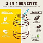 Salud 2-in-1 Hydration Packets + Immunity Electrolytes Powder, Pineapple - Image 5