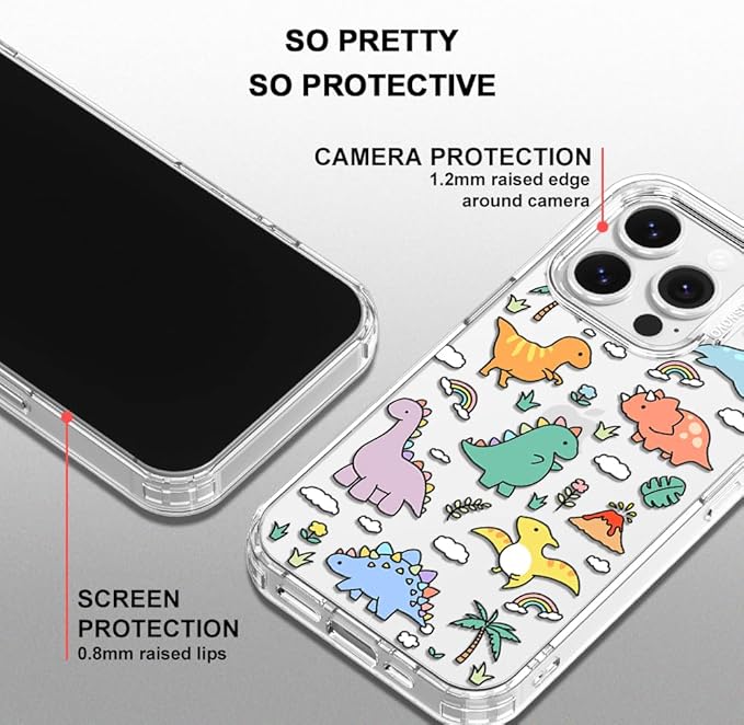 MOSNOVO for iPhone 14 Pro Case | Military Grade 6.6ft Drop Tested | Clear - Image 4