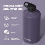 87oz Insulated Water Bottle, BPA Free&Leak Proof, 1.5 Gallon Stainless Steel - Image 8