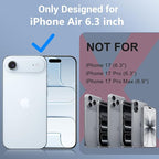 Red2Fire for iPhone Air Case Waterproof, Phone Case 6.5" Blue/Clear - Image 7