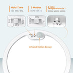 BLNAN Motion Sensor Ceiling Light Wired, 8.7 Inch 3000K 4000K 5000K Selectable - Image 2