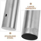 VILLCASE Stainless Steel Document Tube Birth Certificate Holder Waterproof - Image 2