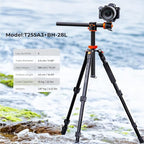 K&F Concept 73 inch /186cm Camera Tripod, Transverse Center Column Aluminium - Image 2
