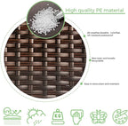 120 Ft Wicker Repair Kit, Plastic Wicker Repair Supplies, Mixed Dark Brown - Image 4